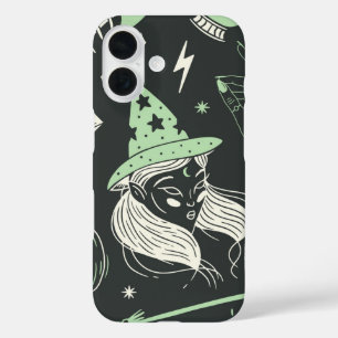 Mystic Witch Aesthetic Halloween Magic iPhone 16 Case
