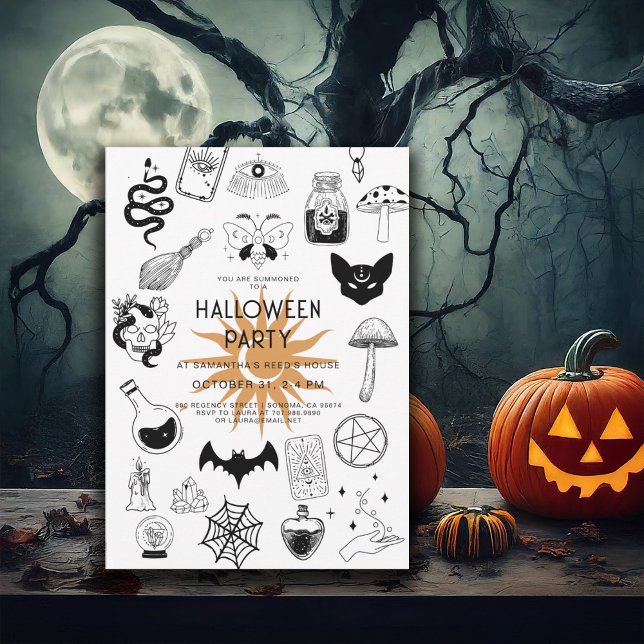 Mystic Witch Halloween Party  Invitation (Creator Uploaded)