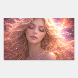 Mystic Woman Mail Sticker - Galactic Beauty