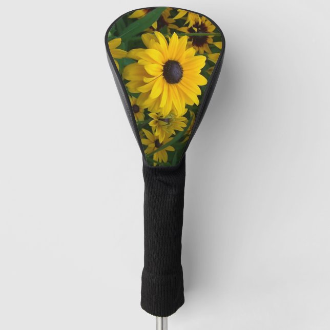 Mystic Yellow Flower  Golf Head Cover (Front)