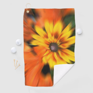 Mystic Yellow Flower Golf Towel