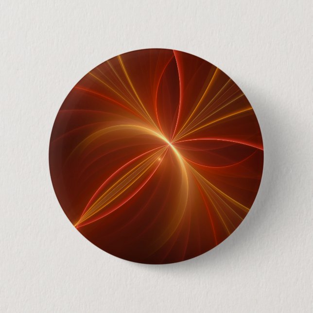 Mystical Abstract Fractal Art Modern Warm Colours 6 Cm Round Badge (Front)