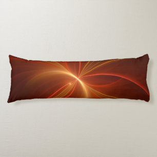 Mystical Abstract Fractal Art Modern Warm Colours Body Cushion