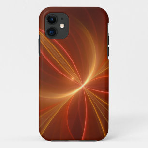 Mystical Abstract Fractal Art Modern Warm Colours iPhone 11 Case