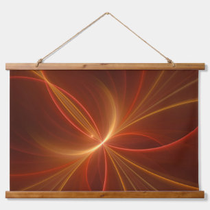 Mystical Abstract Fractal Art Modern Warm Colours Hanging Tapestry
