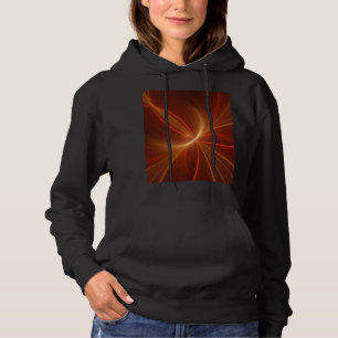 Mystical Abstract Fractal Art Modern Warm Colours Hoodie