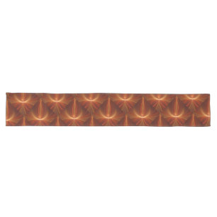 Mystical Abstract Fractal Art Modern Warm Colours Long Table Runner