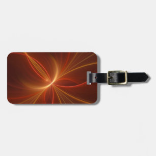 Mystical Abstract Fractal Art Modern Warm Colours Luggage Tag