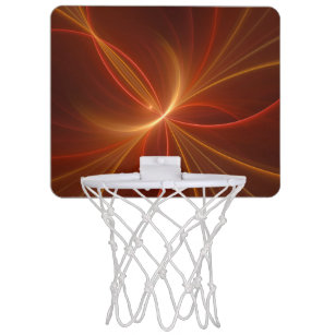 Mystical Abstract Fractal Art Modern Warm Colours Mini Basketball Hoop