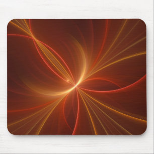 Mystical Abstract Fractal Art Modern Warm Colours Mouse Mat