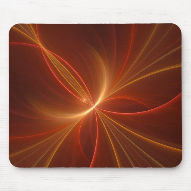 Mystical Abstract Fractal Art Modern Warm Colours Mouse Mat (Front)