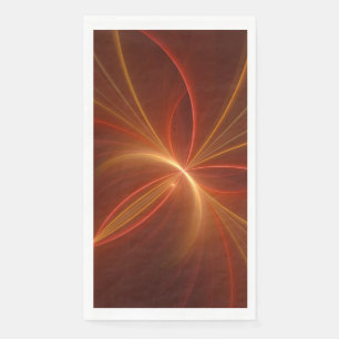 Mystical Abstract Fractal Art Modern Warm Colours Napkin