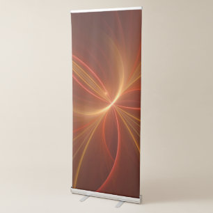Mystical Abstract Fractal Art Modern Warm Colours Retractable Banner