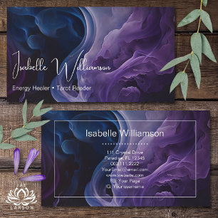 Mystical Amethyst Celestial Reiki Meditation Yoga  Business Card