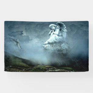 Mystical Angel on Mountain Banner