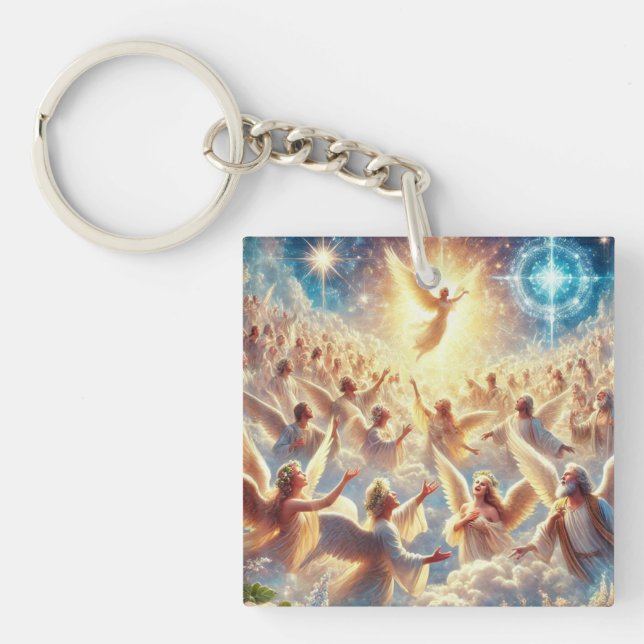 Mystical Angels Key Ring (Front)
