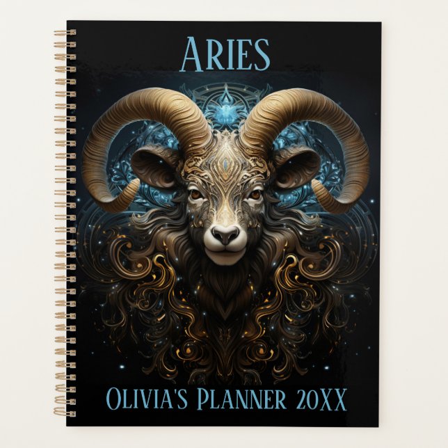 Mystical Aries Zodiac Planner (Front)