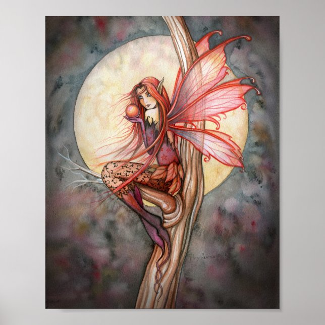 Mystical Autumn Fairy Poster (Front)