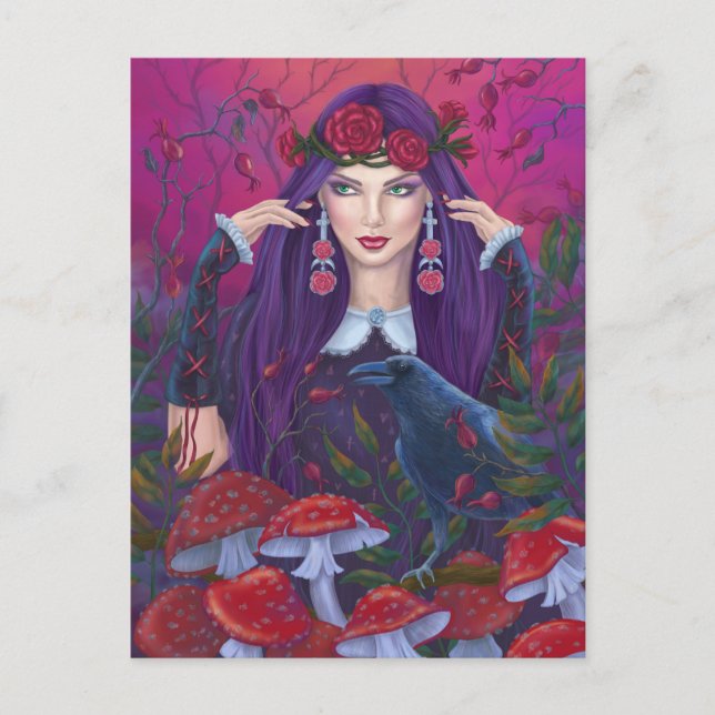 Mystical beauty  fantasy art postcard (Front)