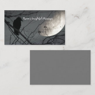 Mystical Bird And moon Business Card