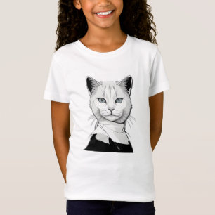 Mystical Black and White Cat of Salem T-Shirt