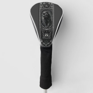 Mystical Black Panther Tarot Card - Dark Fantasy Golf Head Cover