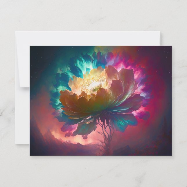 Mystical Blossom Greeting Card (Front)