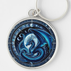 Mystical Blue Chinese Lunar New Year Dragon 2024  Key Ring
