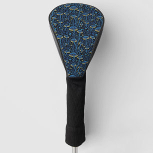 Mystical Blue Mushroom Golf Head Cover