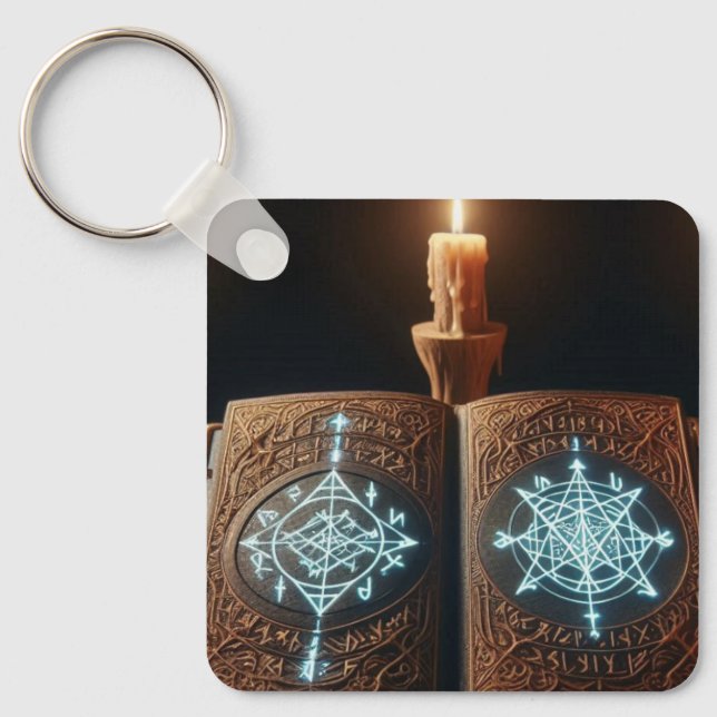 Mystical Book  Key Ring (Front)