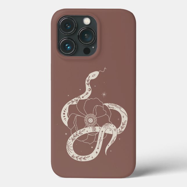 Mystical Botanical Snake Illustration Case-Mate iPhone Case (Back)
