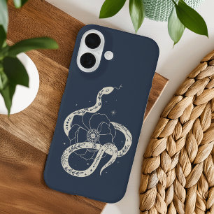 Mystical Botanical Snake Illustration iPhone 16 Case