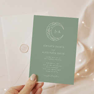 Mystical Botanical Wedding Invitation