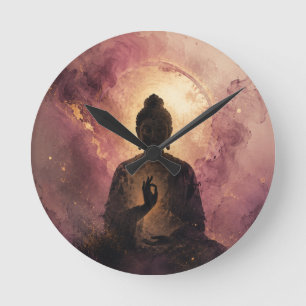 Mystical Buddha Zen Meditation Round Clock