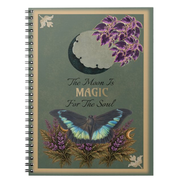Mystical Butterfly- Botanical & Celestial Notebook (Front)
