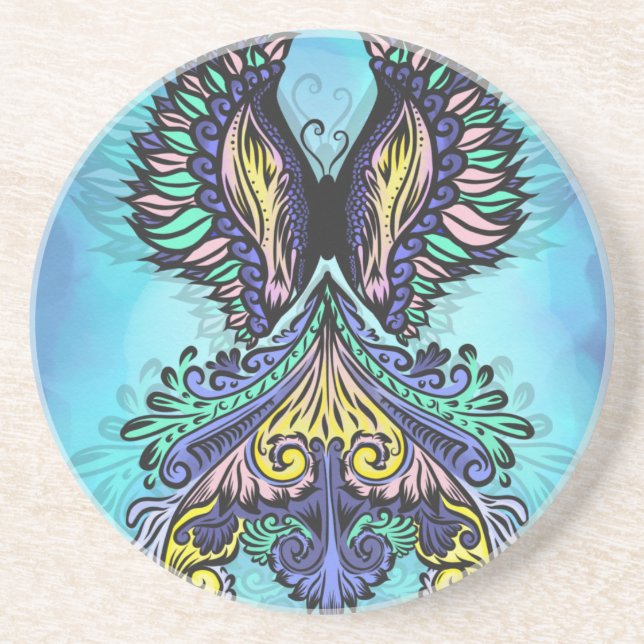 Mystical Butterfly Spirit  Coaster (Front)