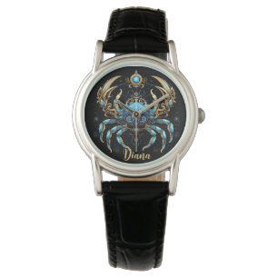 Mystical Cancer Zodiac Artwork Watch