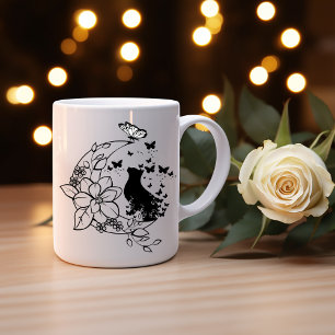 Mystical Cat and Moon Mug