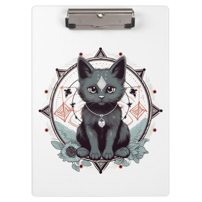 Mystical Cat Clipboard (Front)