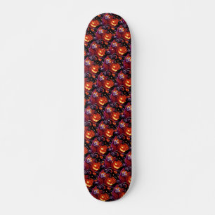 Mystical Cat & Glowing Pumpkins Skateboard