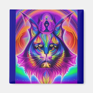 mystical cat magnet