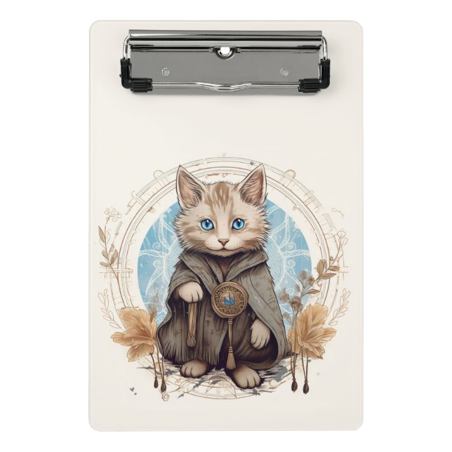 Mystical Cat Mini Clipboard (Front)