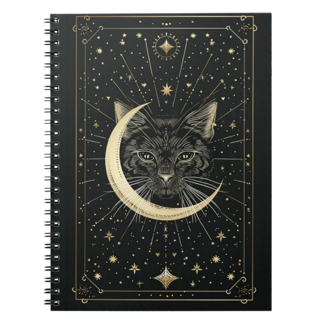 Mystical Cat  Notebook (Front)