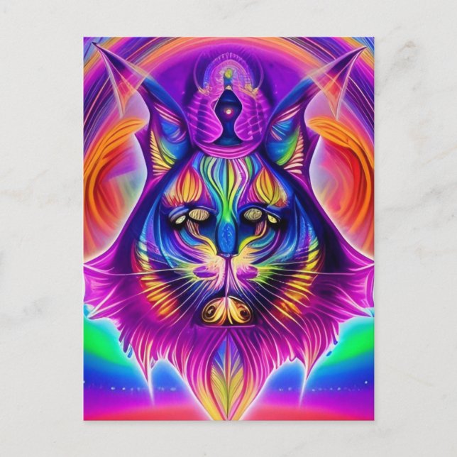 mystical cat postcard (Front)