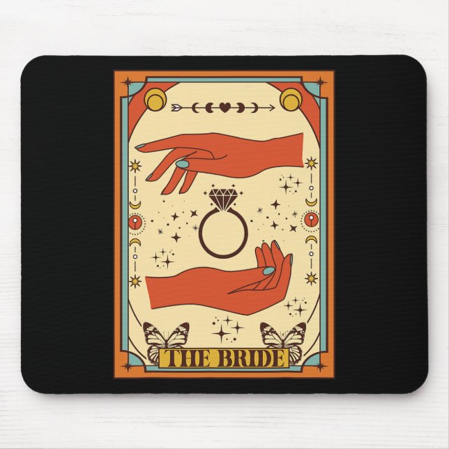 Mystical Celestial Bachelorette Party The Bride Ta Mouse Mat (Front)
