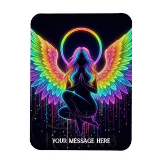 Mystical celestial feminine figure colourful magnet