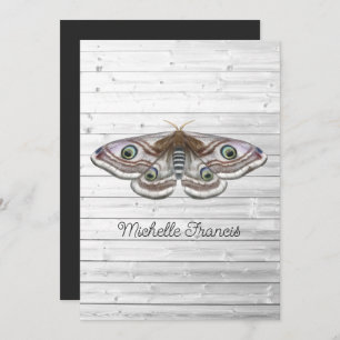 Mystical Celestial Gold Moths Invitation