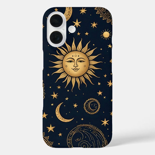 Mystical Celestial Moon and Sun Design Case-Mate iPhone Case (Back)
