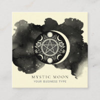 Mystical Celestial Moon Business Card