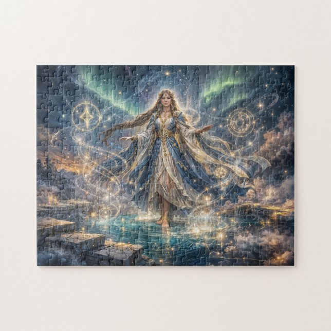 Mystical Celestial Sorceress Golden Fantasy  Jigsaw Puzzle (Horizontal)